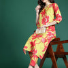 Indyancart IE Floral Printed Kurta with Trousers
