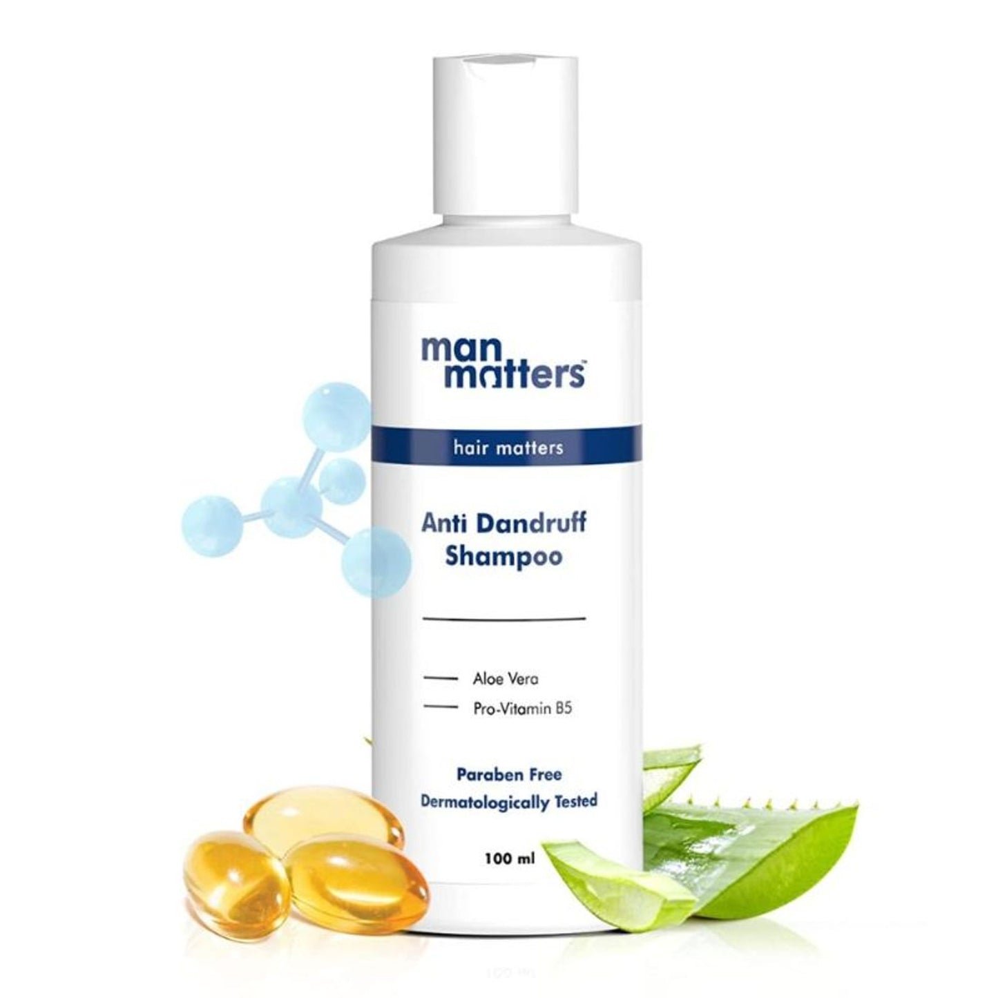 Man Matters Ketoconazole Anti Dandruff Shampoo For Men With Aloe Vera