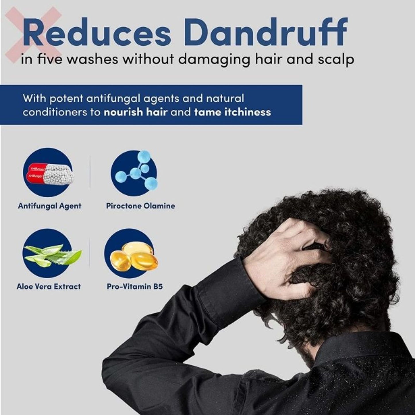 Man Matters Ketoconazole Anti Dandruff Shampoo For Men With Aloe Vera