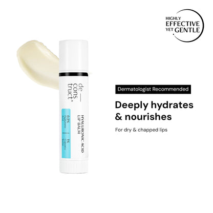 Deconstruct Hyaluronic Acid Lip Balm, Hydrates, Softens & Nourishes Dry Lips