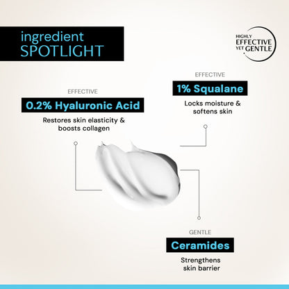 Deconstruct Hyaluronic Acid & Squalane Moisturizer, Locks Hydration & Firms Skin