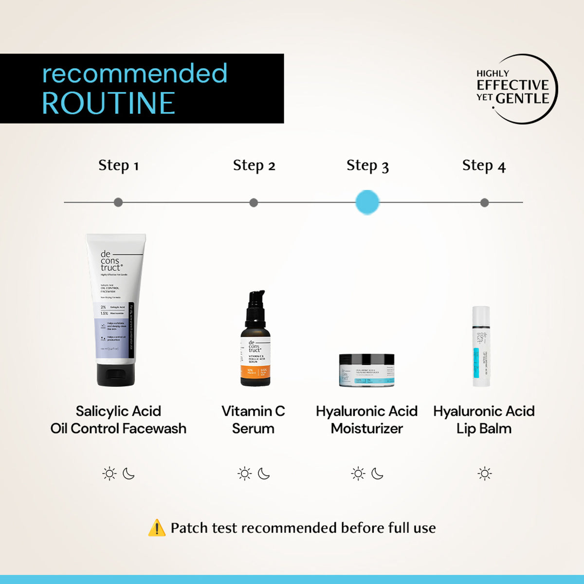 Deconstruct Hyaluronic Acid & Squalane Moisturizer, Locks Hydration & Firms Skin