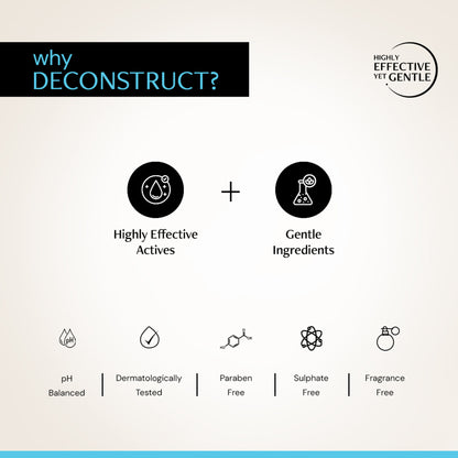 Deconstruct Hyaluronic Acid & Squalane Moisturizer, Locks Hydration & Firms Skin