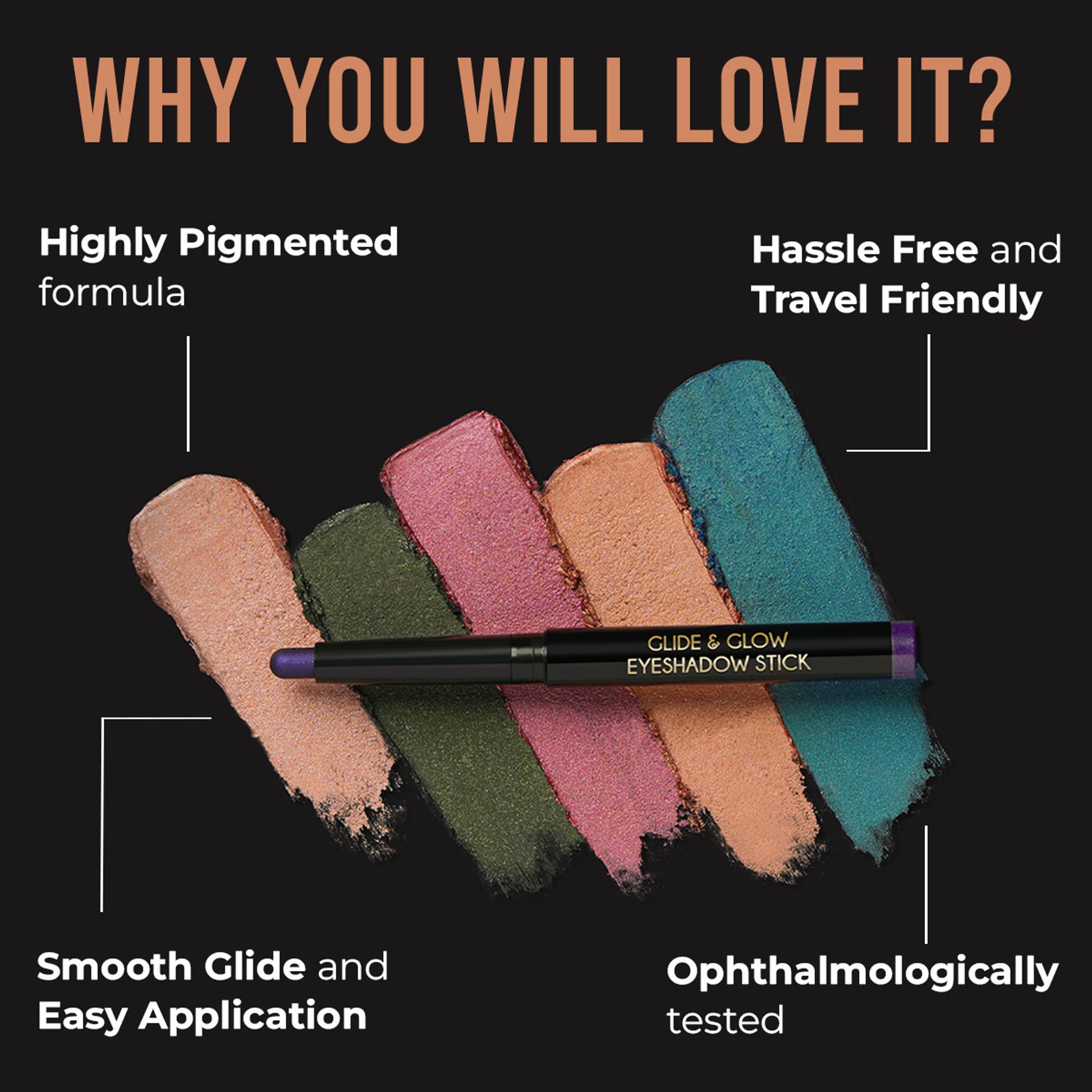 Insight Cosmetics Glide & Glow Eyeshadow Stick - Blue Thunder