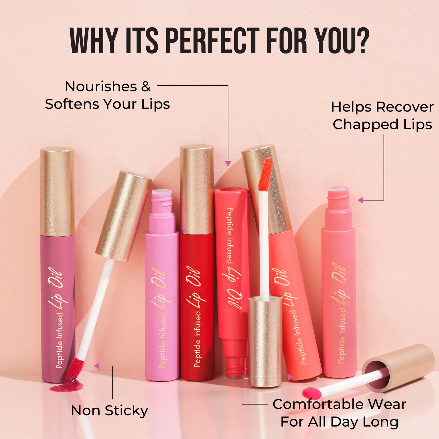 Insight Cosmetics Peptide Infused Lip Oil - Strawberry Champagne