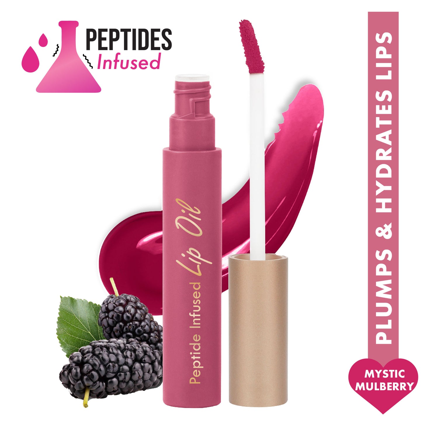 Insight Cosmetics Peptide Infused Lip Oil - Mystic Mulberry