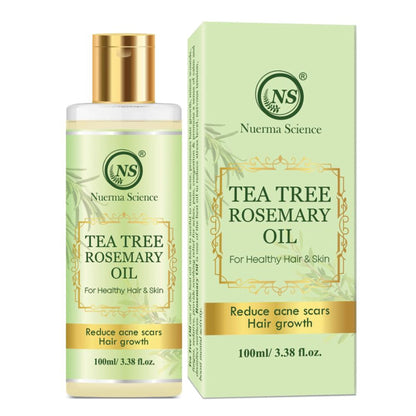 Tea Tree Rosemary Oil for Skin & Hair (For Hair Growth, Healthy Scalp & Dandruff Control)