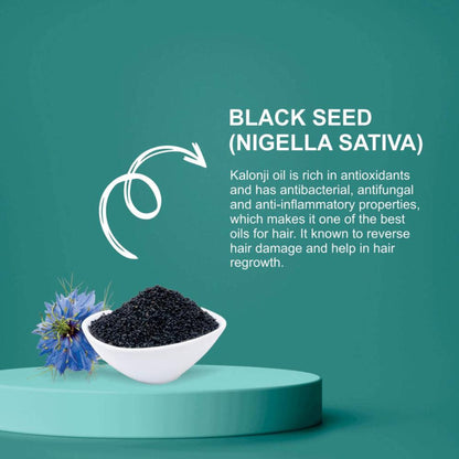 Nuerma Science Kalonji Oil (Black Seed) for Hair Fall Control, Hair Growth & Improve Skin