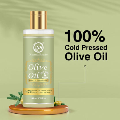 Nuerma Science Olive Oil for Skin & Hair (For Moisturize Dry Lips, Hair, Skin & Massage)