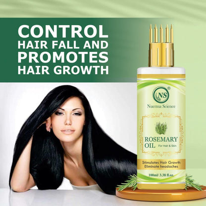 Nuerma Science Rosemary Oil for Skin & Hair (for Hair Growth & Collagen Boosting)