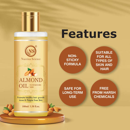 Nuerma Science Almond Oil (Pure) for Skin & Hair