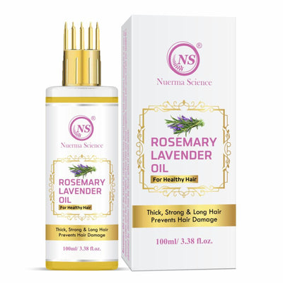 Nuerma Science Rosemary Lavender Hair Oil for Thicker & Longer Hair & Prevent Hair Damage