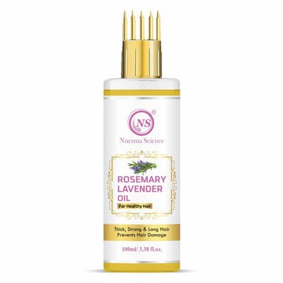 Nuerma Science Rosemary Lavender Hair Oil for Thicker & Longer Hair & Prevent Hair Damage