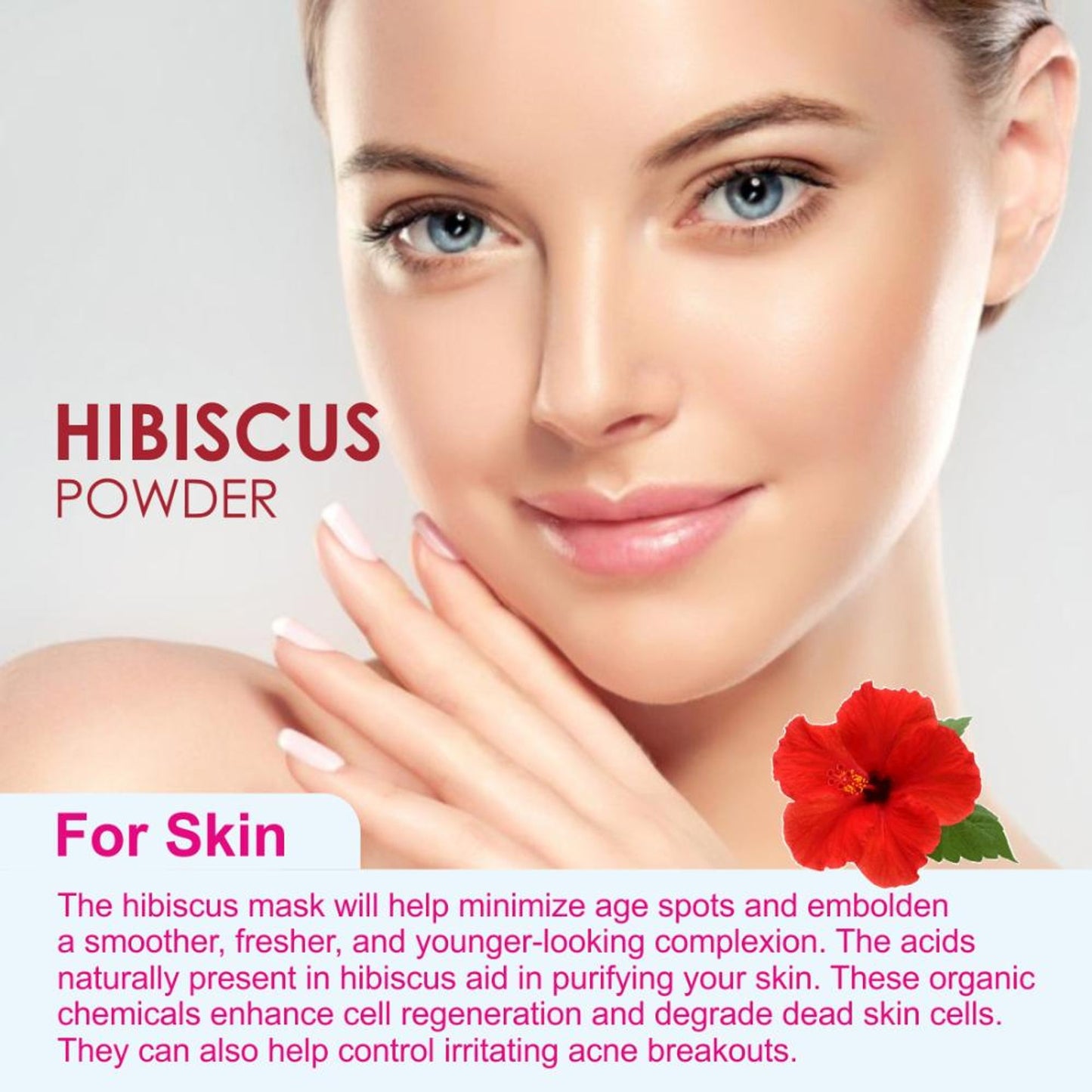 Nuerma Science Hibiscus Powder for Hair Growth, Hair Fall Control, Black Hair & Anti-Ageing