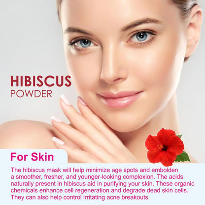 Nuerma Science Hibiscus Powder for Hair Growth, Hair Fall Control, Black Hair & Anti-Ageing