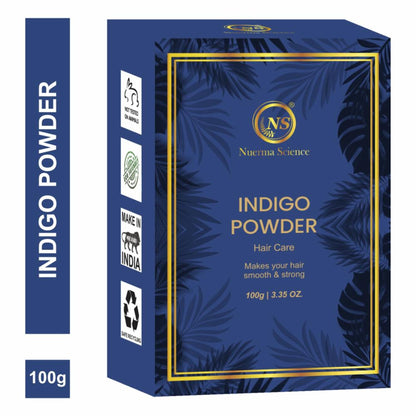 Nuerma Science Indigo Powder For Black Hair Color (Herbal)