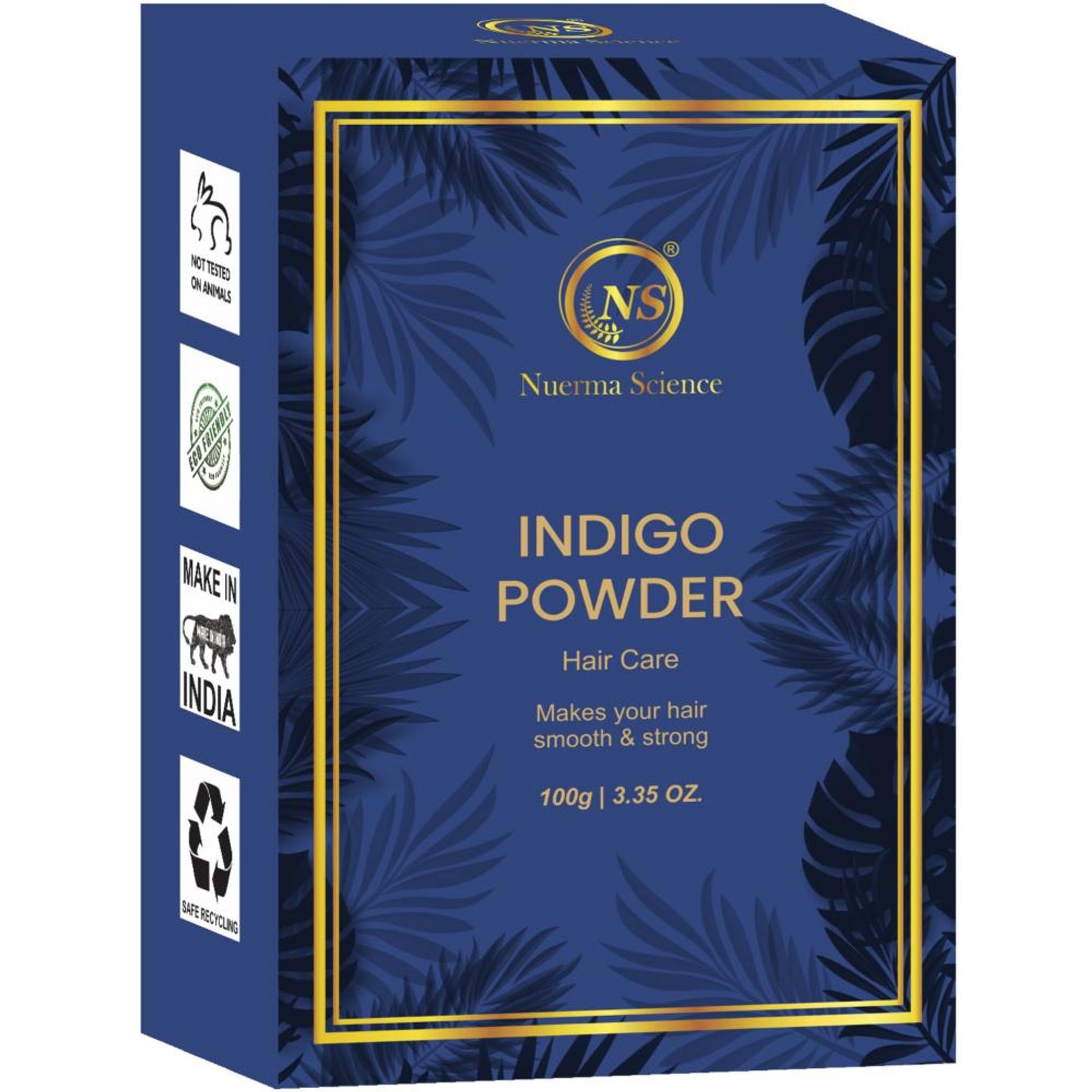 Nuerma Science Indigo Powder For Black Hair Color (Herbal)