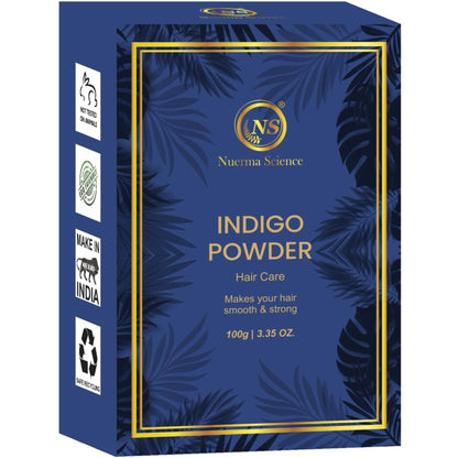 Nuerma Science Indigo Powder For Black Hair Color (Herbal)