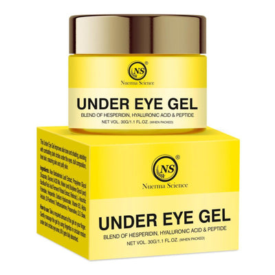 Nuerma Science Under Eye Gel enriched Hyaluronic Acid for Removing Dark Circles and Puffy Eyes