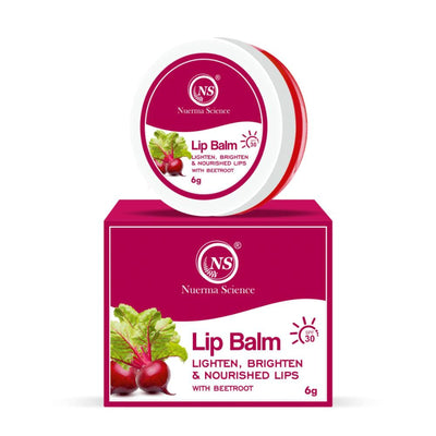 Nuerma Science Beetroot Lip Gloss Balm with SPF 30 - Repair Dry, Chapped & Damaged Lips