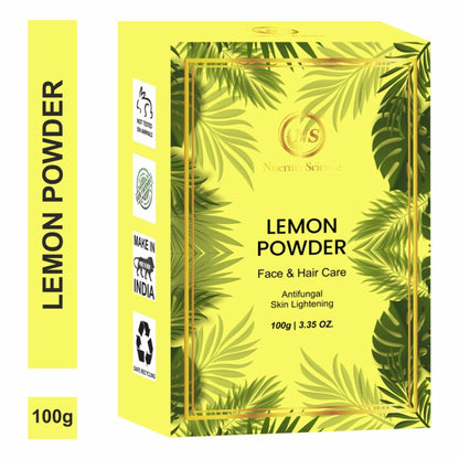 Nuerma Science Lemon Peel Powder For Face & Hair Care Antifungal Skin Lightening
