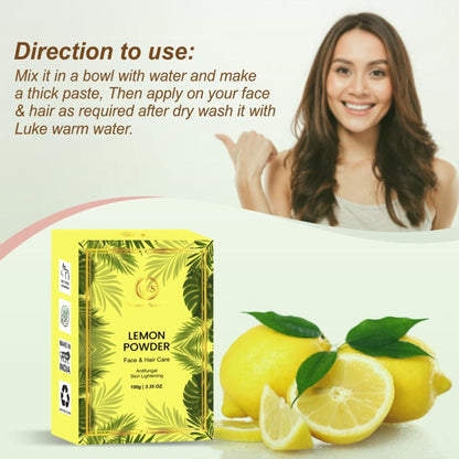 Nuerma Science Lemon Peel Powder For Face & Hair Care Antifungal Skin Lightening