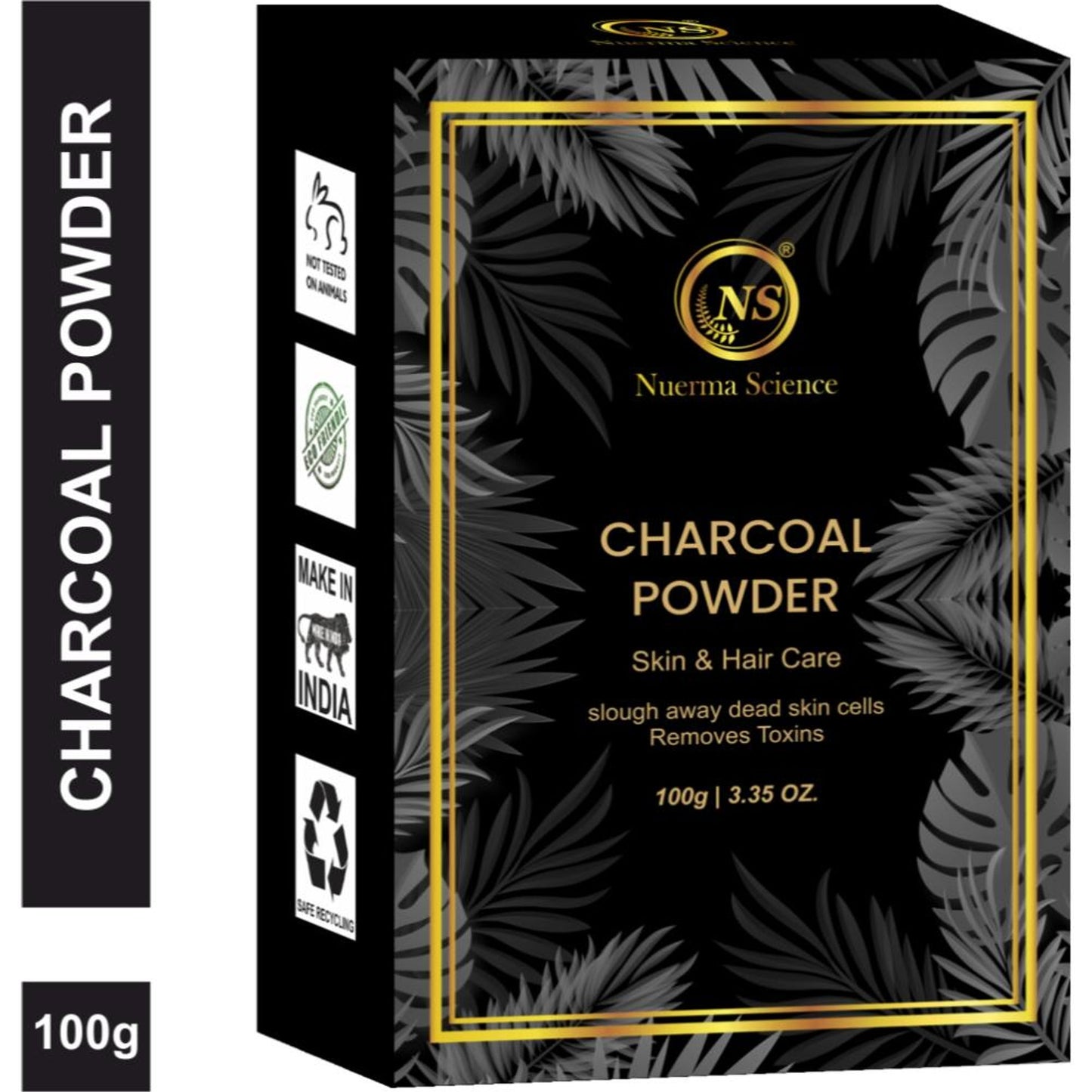 Nuerma Science Charcoal Powder for Remove Dead Skin Cells, Teeth Whiten & Control Excess Oil