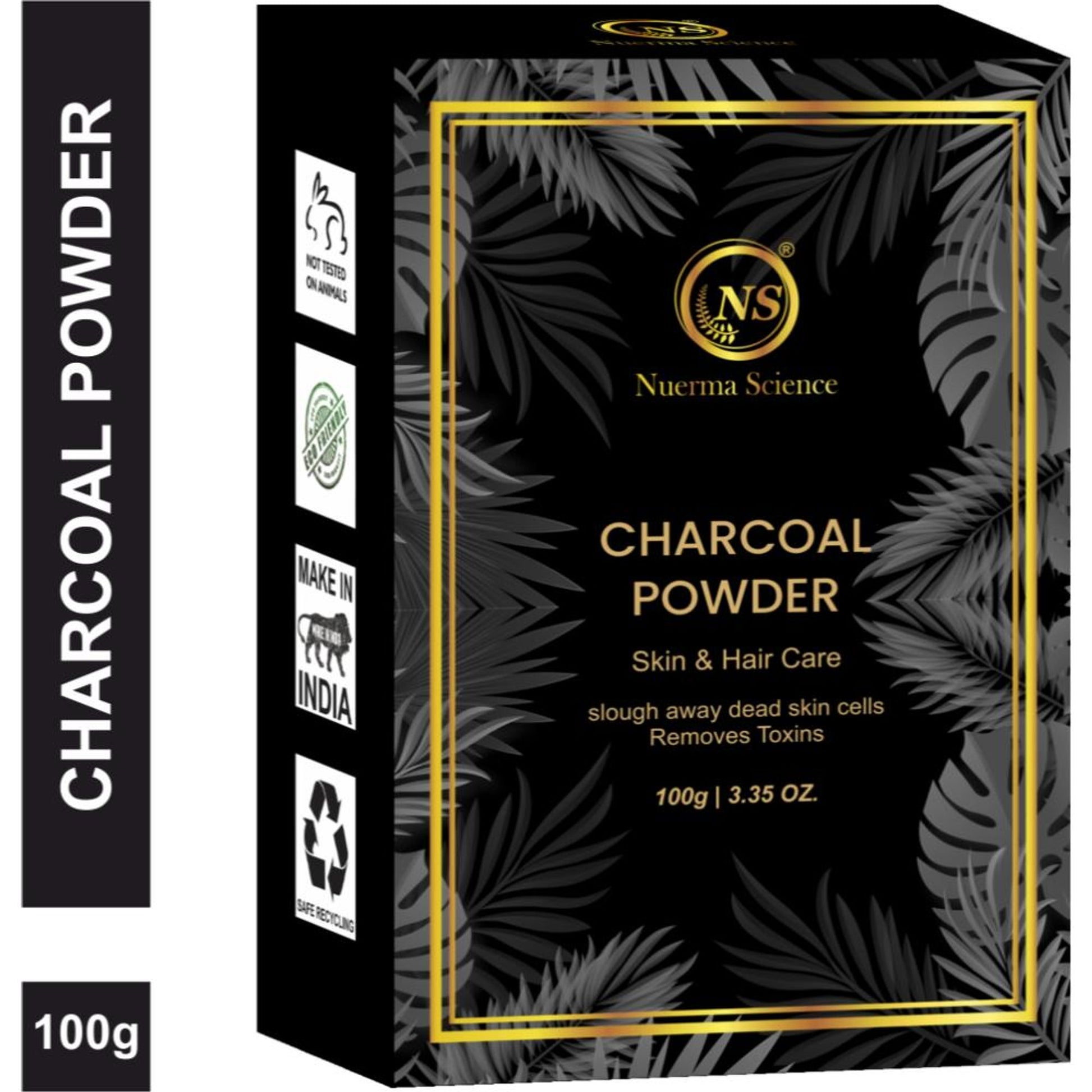 Nuerma Science Charcoal Powder for Remove Dead Skin Cells, Teeth Whiten & Control Excess Oil