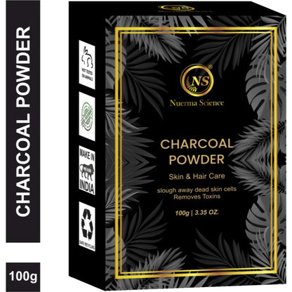 Nuerma Science Charcoal Powder for Remove Dead Skin Cells, Teeth Whiten & Control Excess Oil