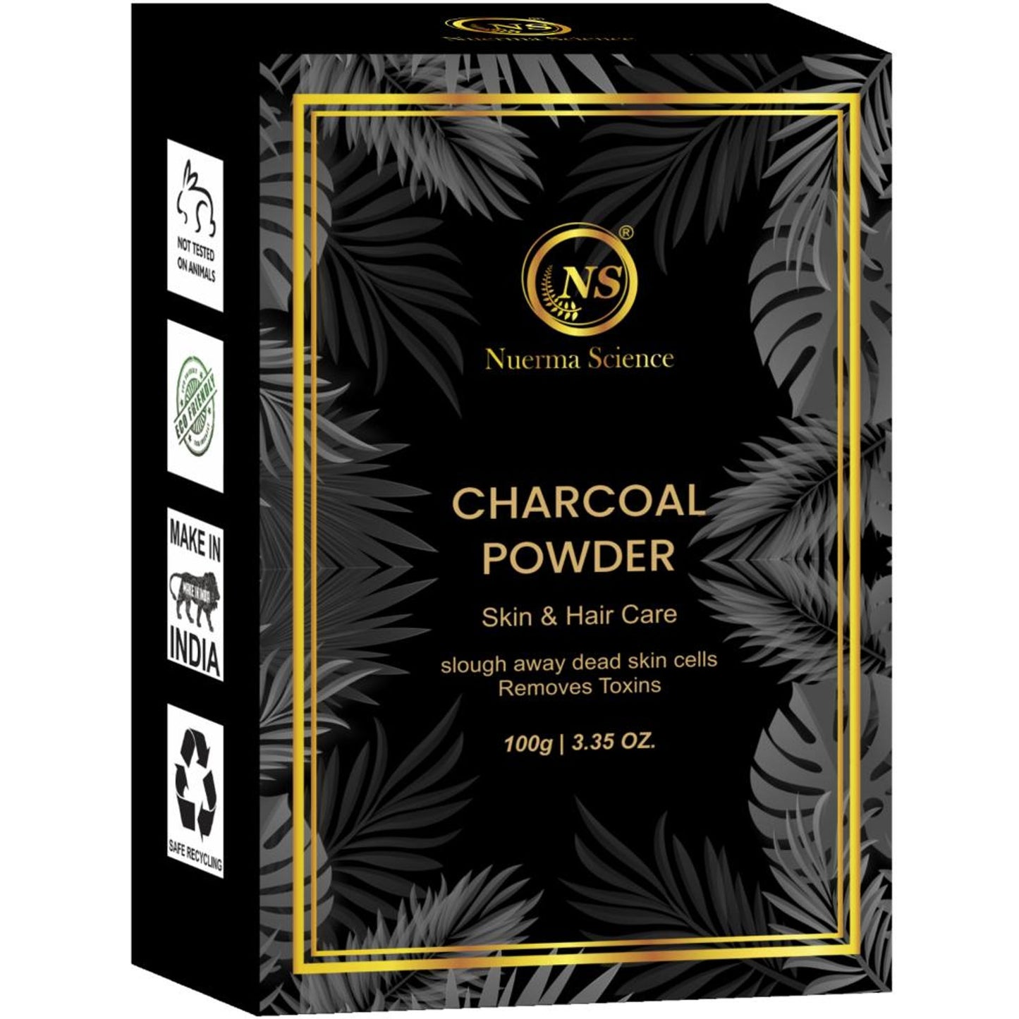 Nuerma Science Charcoal Powder for Remove Dead Skin Cells, Teeth Whiten & Control Excess Oil