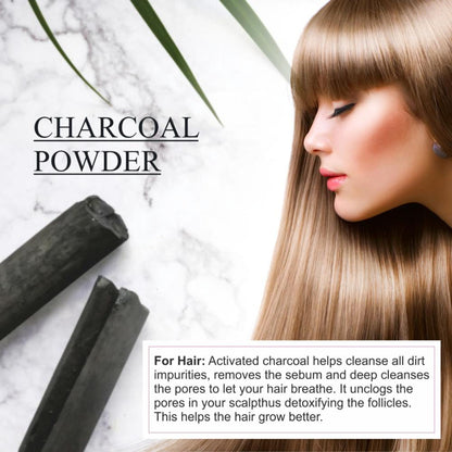 Nuerma Science Charcoal Powder for Remove Dead Skin Cells, Teeth Whiten & Control Excess Oil