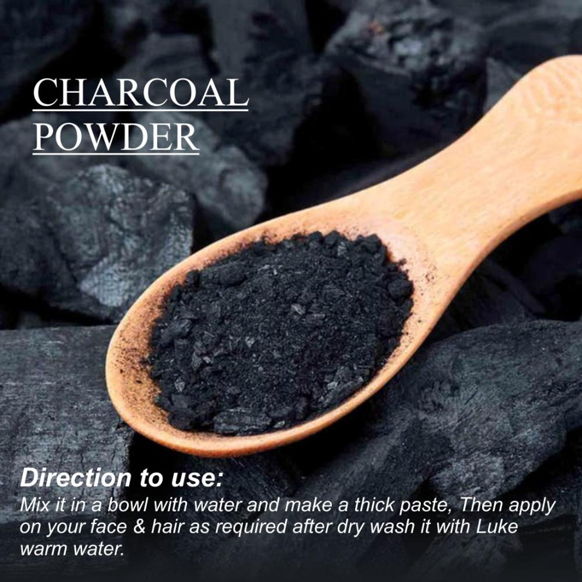 Nuerma Science Charcoal Powder for Remove Dead Skin Cells, Teeth Whiten & Control Excess Oil