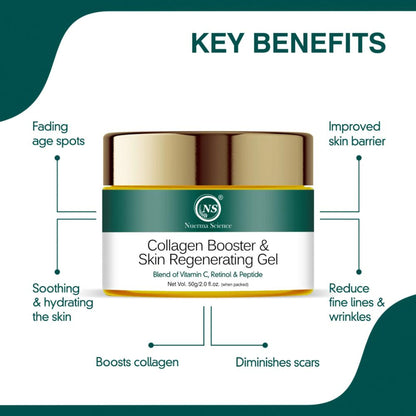 Nuerma Science Collagen Booster & Skin Regenerating Gel with Vitamin C, Retinol & Peptide