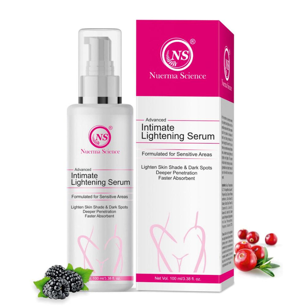 Nuerma Science Intimate Area Lightening Serum for Men & Women with Alpha Arbutin & Licorice