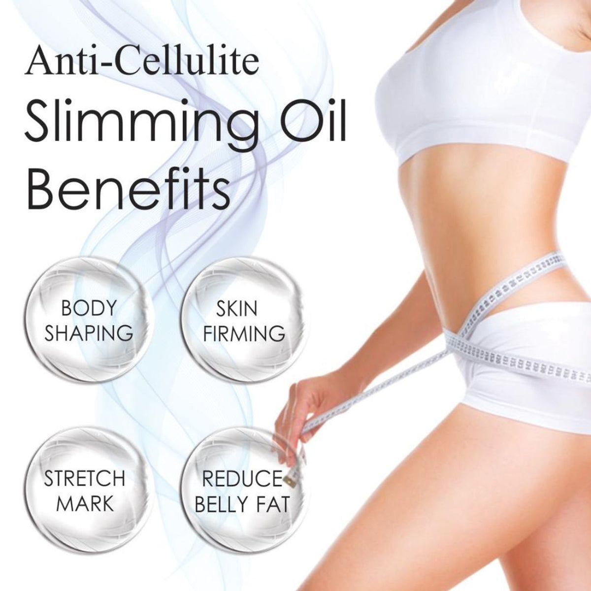 Nuerma Science Anti Cellulite Slimming Oil enriched Caffeine for Reducing Belly Unwanted Fat
