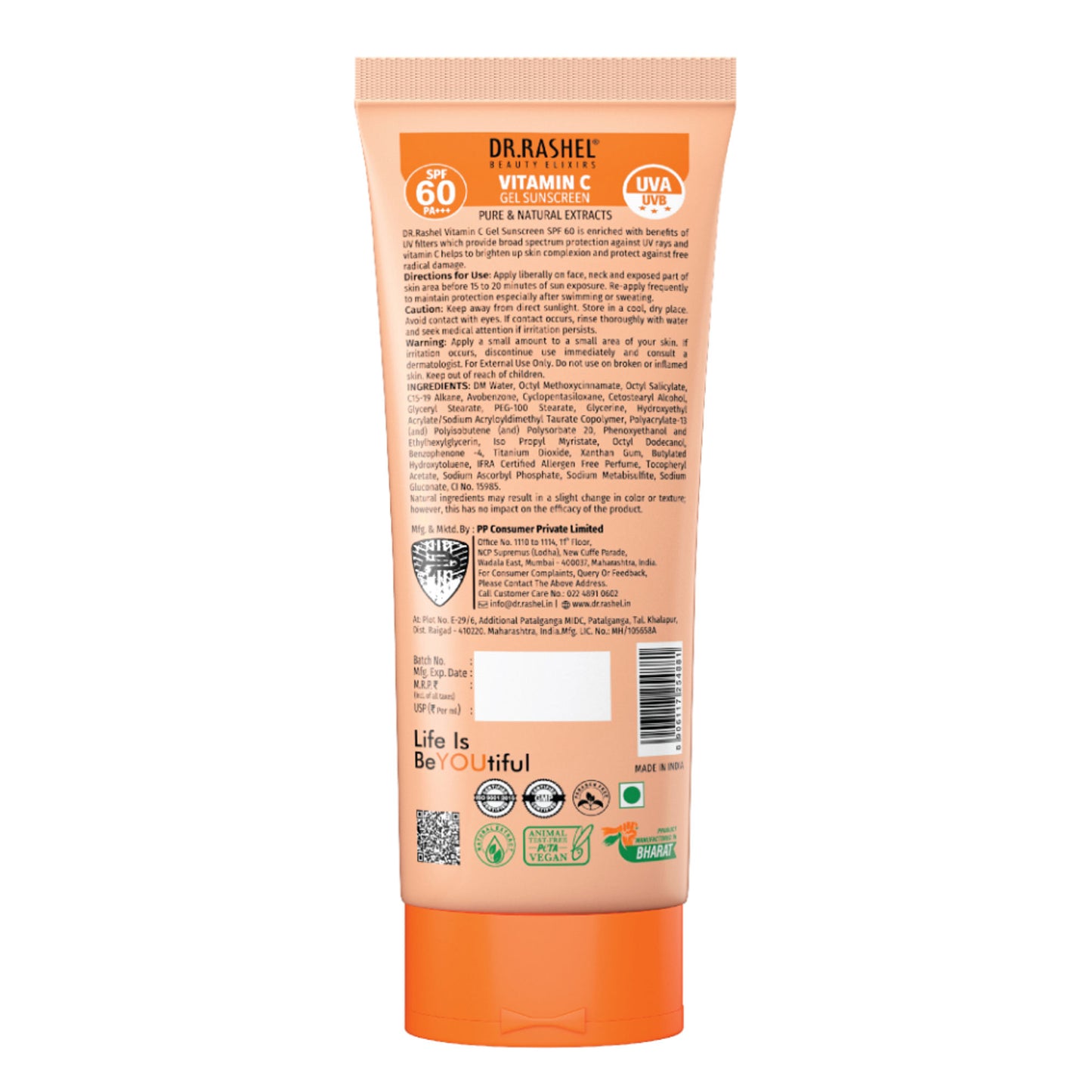 DR. RASHEL Vitamin C Sunscreen Spf 60