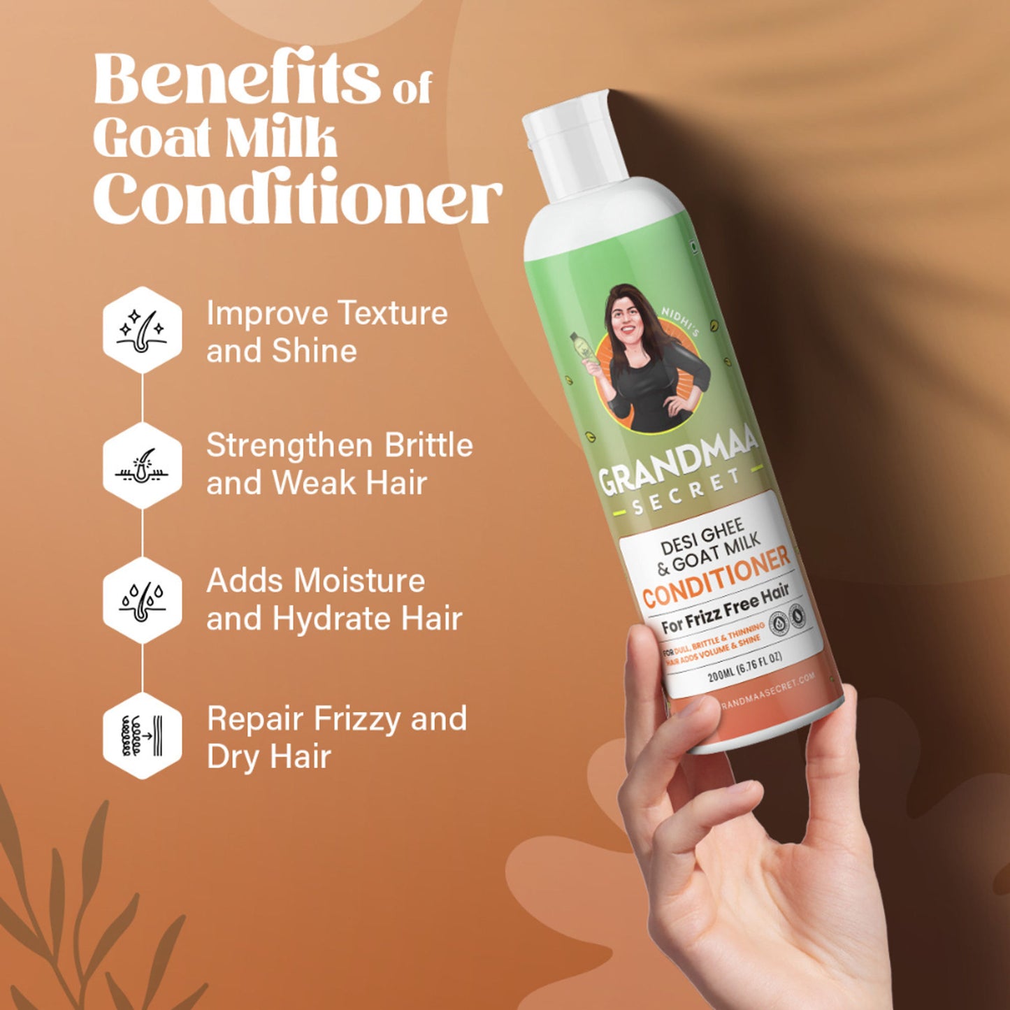 NIDHI'S GRANDMAA SECRET Desi Ghee And Goat Milk Conditioner