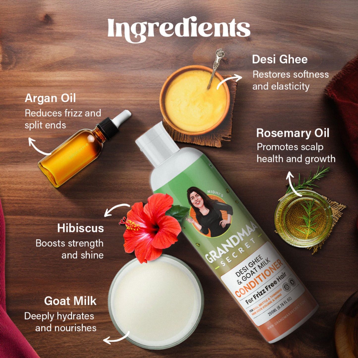 NIDHI'S GRANDMAA SECRET Desi Ghee And Goat Milk Conditioner