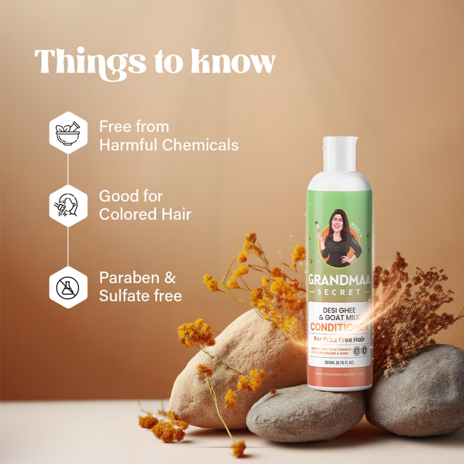 NIDHI'S GRANDMAA SECRET Desi Ghee And Goat Milk Conditioner