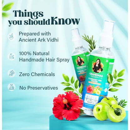 NIDHI'S GRANDMAA SECRET Rosemary Water Ark - Hair Thickening Mist Spray