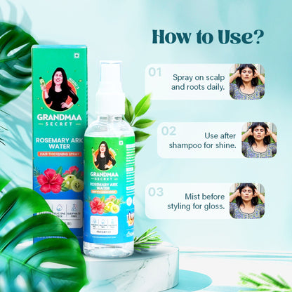NIDHI'S GRANDMAA SECRET Rosemary Water Ark - Hair Thickening Mist Spray