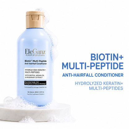 Eleganz Professional Multi-Peptide AntiHairfall Conditioner with Rosemary reduces Hairfall