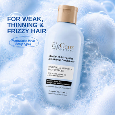 Eleganz Professional Multi-Peptide AntiHairfall Conditioner with Rosemary reduces Hairfall