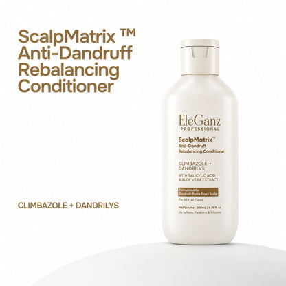 Eleganz Professional Anti-Dandruff Conditioner with Rosemary & Biotin, Moisturizes & Reduces Frizz