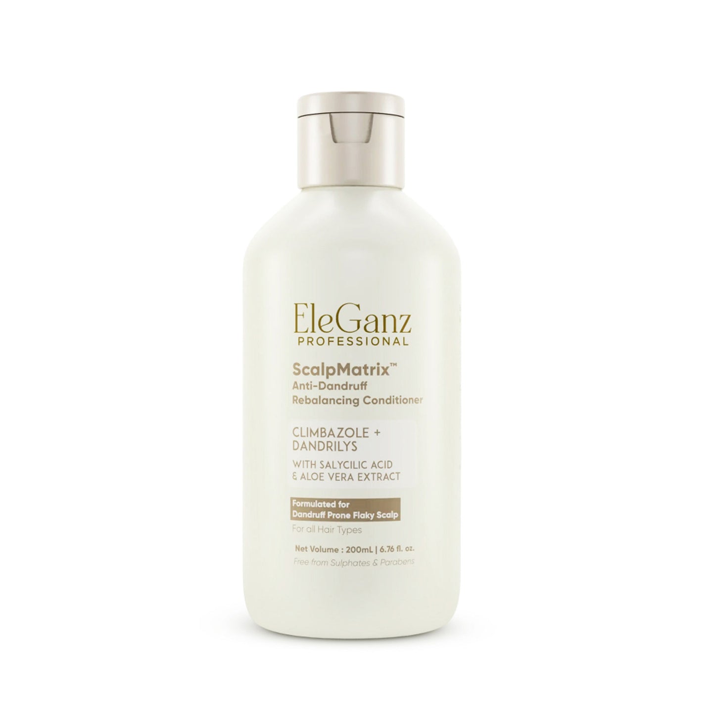 Eleganz Professional Anti-Dandruff Conditioner with Rosemary & Biotin, Moisturizes & Reduces Frizz