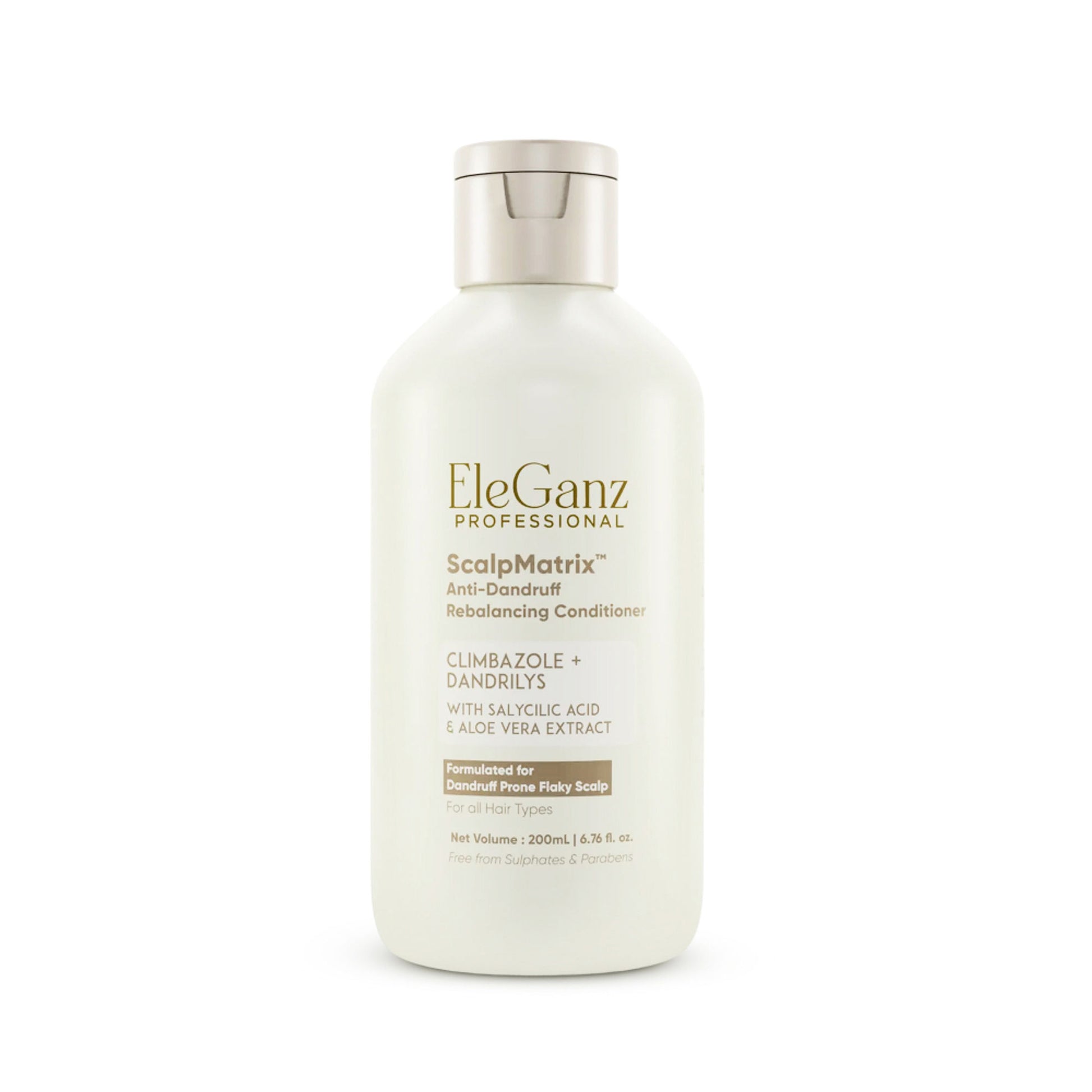 Eleganz Professional Anti-Dandruff Conditioner with Rosemary & Biotin, Moisturizes & Reduces Frizz