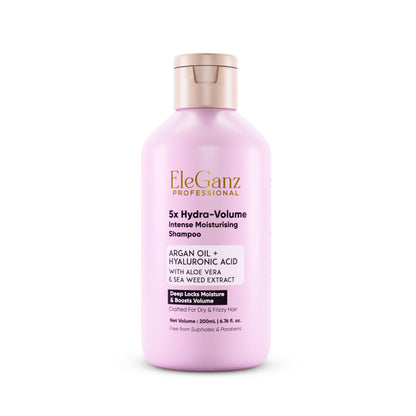 Eleganz Professional Hyaluron Moisture Anti-frizz Shampoo with Hyaluronic Acid For 72 HR Frizzy Hair