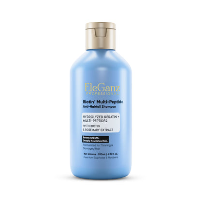 Eleganz Professional Multi Peptide AntiHairfall Shampoo-Rosemary reduces Hairfall, helps Hair Growth