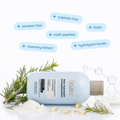 Eleganz Professional Multi Peptide AntiHairfall Shampoo-Rosemary reduces Hairfall, helps Hair Growth