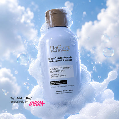 Eleganz Professional Multi Peptide AntiHairfall Shampoo-Rosemary reduces Hairfall, helps Hair Growth